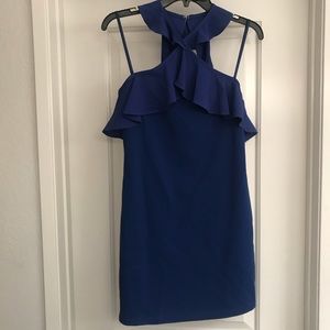 Blue ruffle dress